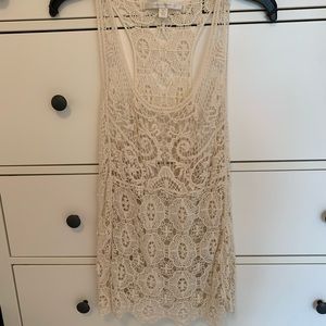 LC Lauren Conrad Lace Tank Top Size Large